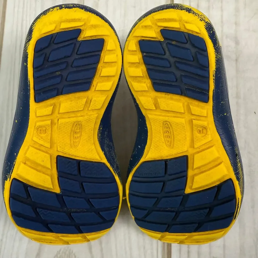 KEEN Kids Rio Water Sandals Shoes Size 10 Toddler Navy Blue Yellow Speckle